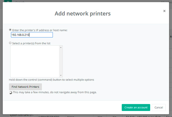 Add Network Printer